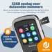 Denver MP3 Speler Incl oordopjes - Uitbreidbaar tot 128GB - Shuffle/Repeat Modus - Kinderen en volwassenen - Bevestigingsclip - AUX - MPS320B