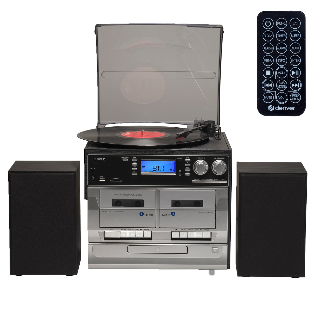 DENVER MRD52 Platenspeler met DAB /FM tuner Bruin
