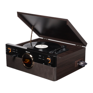 Denver Retro Platenspeler - DAB+/FM Radio - CD - Cassette - Bluetooth - Auto stop - MRD180