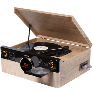 Denver Retro Platenspeler - DAB+/FM Radio - CD - Cassette - Bluetooth - Auto stop - MRD180