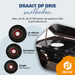 Denver Retro Platenspeler - DAB+/FM Radio - CD - Cassette - Bluetooth - Auto stop - MRD180