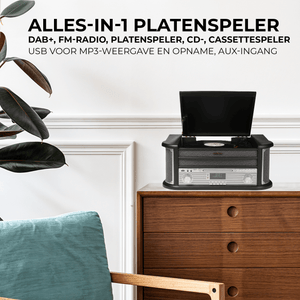 Denver Retro Platenspeler - DAB Radio - CD Speler - Cassette - MRD51