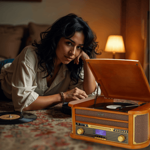 Denver Retro Platenspeler - DAB Radio - CD Speler - Cassette - MRD51