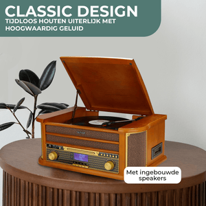 Denver Retro Platenspeler - DAB Radio - CD Speler - Cassette - MRD51