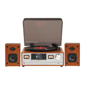 Denver MRD52 retro platenspeler met DAB+, cd en bluetooth, met twee speakers