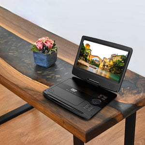 Denver Draagbare DVD Speler Auto - 10 inch - Incl. Hoofdsteunhouder - USB - Draaibaar Scherm - MT1097 - Denvershop