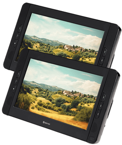 Denver Draagbare DVD Speler Auto - 10 inch - 2 schermen - Incl. Bevestigingsriemen - USB - MTW1098 - Denvershop