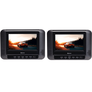 Denver Draagbare DVD Speler Auto - 7 inch - 2 schermen - Incl. Bevestigingsriemen - USB - MTW793 - Denvershop