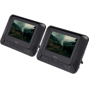 Denver Draagbare DVD Speler Auto - 7 inch - 2 schermen - Incl. Bevestigingsriemen - USB - MTW793 - Denvershop