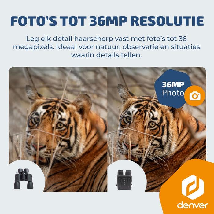Denver Nightvision camera - Verrekijker - Nachtkijker met infrarood - Foto en video opname (4K) - 4000mAh accu - NVI492