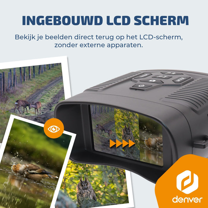 Denver Nightvision camera - Verrekijker - Nachtkijker met infrarood - Foto en video opname (4K) - 4000mAh accu - NVI492