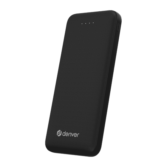 Denver Powerbank 10000 mAh - Met batterij indicator - USB - Micro USB - Universele Powerbank voor o.a. Apple iPhone / Samsung - Zwart - PBS10010B
