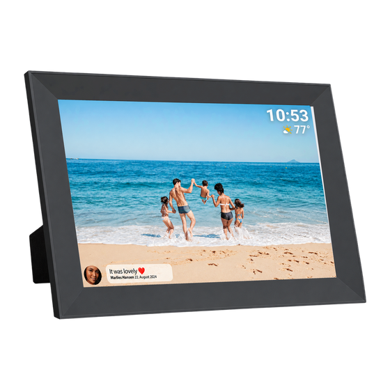 [Zwart] - Denver Digitale Fotolijst 10.1 inch - HD - Frameo App - Fotokader - WiFi - IPS Touchscreen - 16GB - PFF1012 - Denvershop