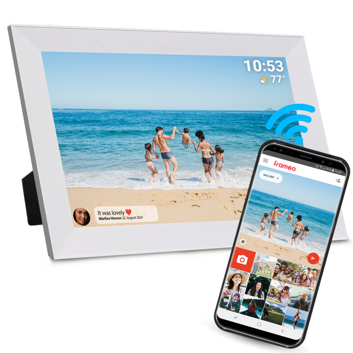 Denver Digitale Fotolijst 10.1 inch - HD - Frameo App - Fotokader - WiFi - IPS Touchscreen - 16GB - PFF1012