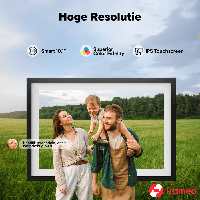Hoge resolutie: Denver PFF1019 met Smart 10,1 inch IPS touchscreen en Superior Color Fidelity
