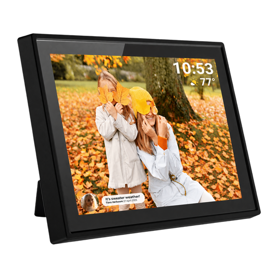 [Zwart] - Denver Digitale Fotolijst 10.1 inch - HD - Frameo App - Fotokader - WiFi - IPS Touchscreen - 16GB - PFF1021 - Denvershop