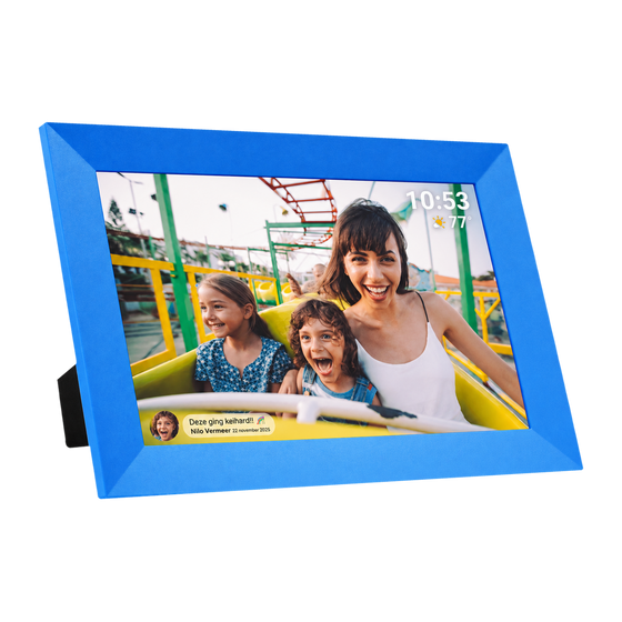 [Blauw] - Denver Digitale Fotolijst - Speciaal voor kinderen - Frameo App - Fotokader - Touchscreen - PFF1023 - Denvershop