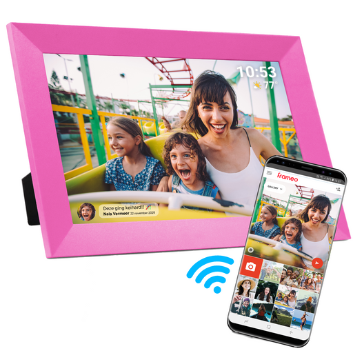 [Roze] - Denver Digitale Fotolijst - Speciaal voor kinderen - Frameo App - Fotokader - Touchscreen - PFF1023 - Denvershop