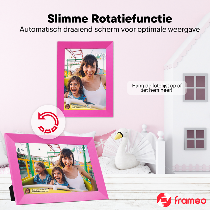 Denver Digitale Fotolijst - Speciaal voor kinderen - Frameo App - Fotokader - Touchscreen - PFF1023