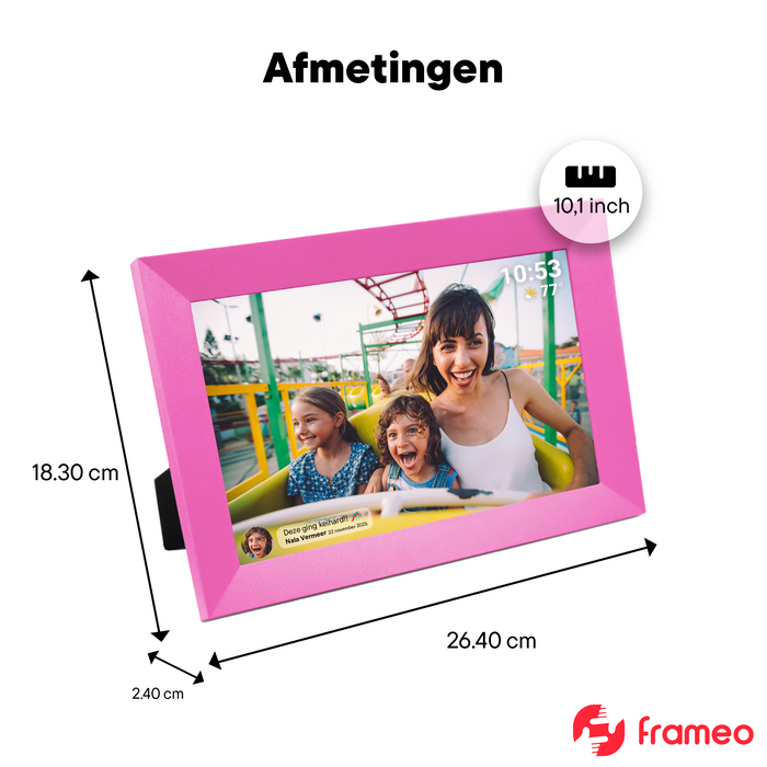 Denver Digitale Fotolijst - Speciaal voor kinderen - Frameo App - Fotokader - Touchscreen - PFF1023