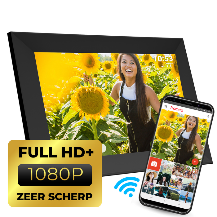 Denver Digitale fotolijst 10.1 inch - 1920x1200 Full HD+ - Frameo App - Fotokader - WiFi - 16GB - IPS Touchscreen - PFF1063