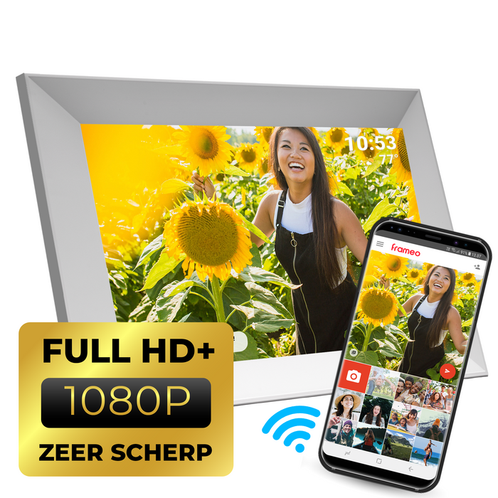 Denver Digitale fotolijst 10.1 inch - 1920x1200 Full HD+ - Frameo App - Fotokader - WiFi - 16GB - IPS Touchscreen - PFF1063