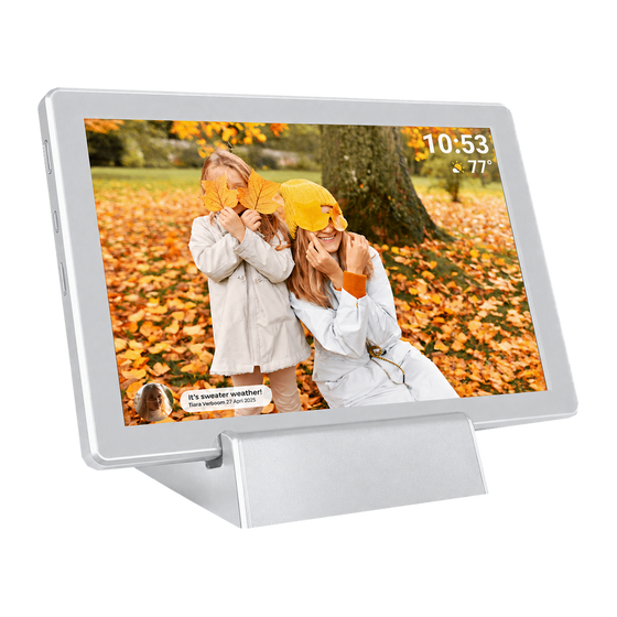 [Wit]Denver Digitale Fotolijst 10.1 inch - Draadloos - HD - Frameo App - Fotokader - WiFi - IPS Touchscreen - 16GB - PFF1070 - Denvershop