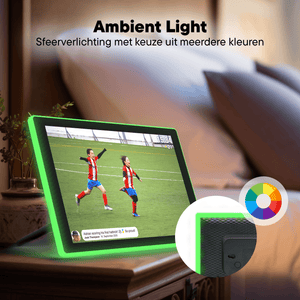 Denver Digitale Fotolijst 10.1 inch - Ambilight – HD - Frameo App - Fotokader - Digitale kalender - WiFi - 16GB - IPS Touchscreen - PFF1082