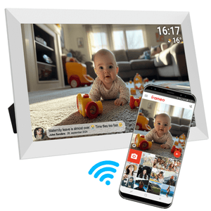 Denver Digitale Fotolijst 15.6 inch - XL - Full HD - Frameo App - Fotokader - Digitale kalender - WiFi - 32GB - IPS Touchscreen - PFF1504