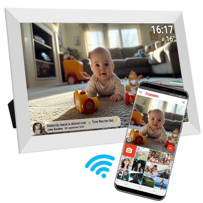 Denver Digitale Fotolijst 15.6 inch - XL - Full HD - Frameo App - Fotokader - WiFi - 32GB - IPS Touchscreen - PFF1504