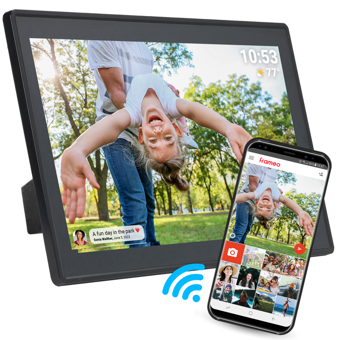 Denver Digitale Fotolijst 15.6 inch - XL - Full HD - Frameo App - Fotokader - WiFi - 16GB - IPS Touchscreen - PFF1515