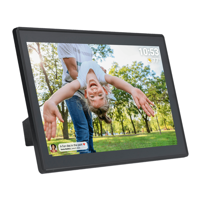Denver digitale fotolijst 15,6 inch in zwart of wit · Full HD en Frameo