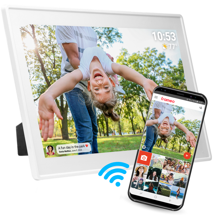Denver Digitale Fotolijst 15.6 inch - XL - Full HD - Frameo App - Fotokader - WiFi - 16GB - IPS Touchscreen - PFF1515