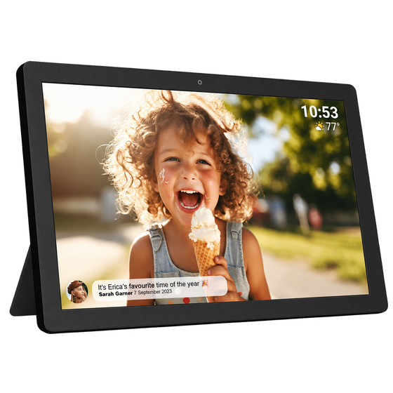 [Zwart] - Denver Digitale Fotolijst 32 inch - XXL - Full HD - Frameo App - Fotokader - WiFi - 32GB - IPS Touchscreen - PFF3260 - Denvershop