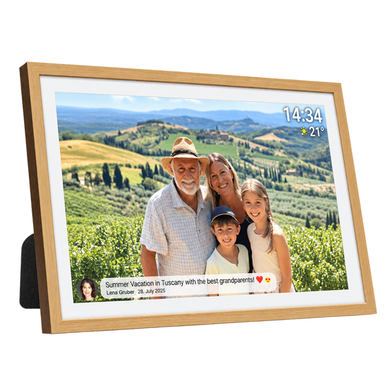 [Lightwood] - Denver Digitale Fotolijst 31.5 inch - XXL - Full HD - Frameo App - Fotokader - WiFi - 32GB - IPS Touchscreen -PFF3263 - Denvershop