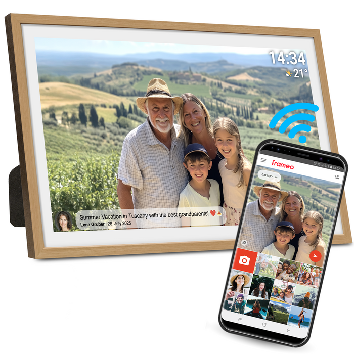 Denver Digitale Fotolijst 31.5 inch - XXL - Full HD - Frameo App - Fotokader - WiFi - 32GB - IPS Touchscreen -PFF3263