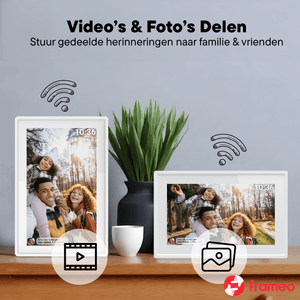 Denver digitale fotolijst 7 inch · compact, wifi en Frameo