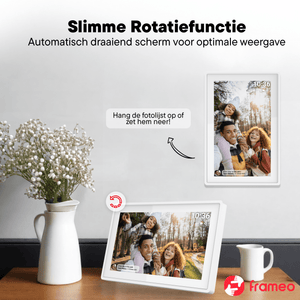 Denver digitale fotolijst 7 inch · compact, wifi en Frameo