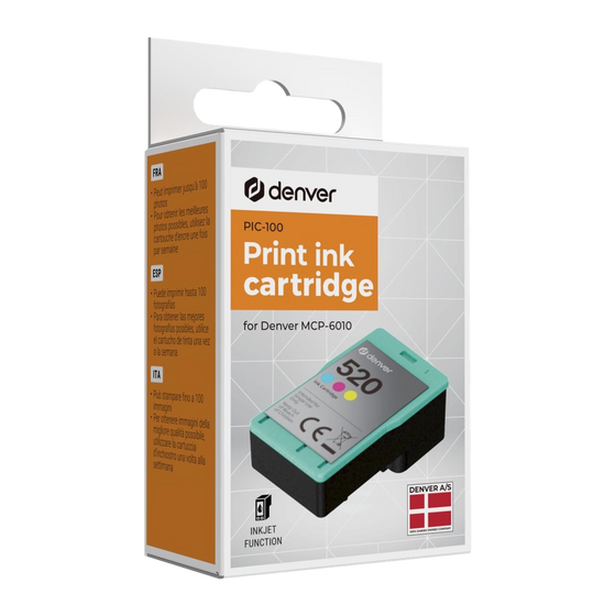 Denver PIC100 Inktcartridge - Geschikt voor MCP6010