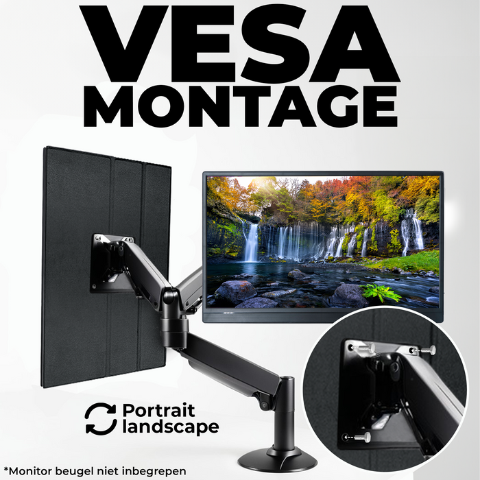 Denver Portable Monitor 15.6 Inch - Full HD - IPS Beeldscherm - Draagbare Gaming Monitor - HDMI - USB-C - PMO15602