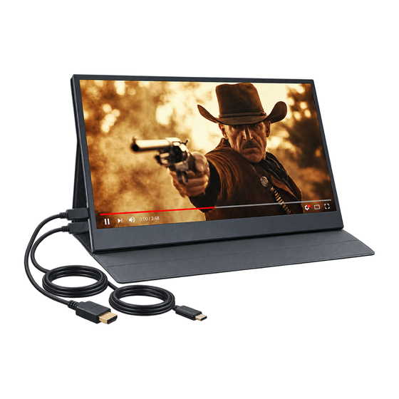 Denver PMO15604 portable monitor van 15,6 inch met meegeleverde kabels