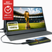 Denver Portable Monitor - Full HD - 15.6" - Draagbare Monitor - Lederen Hoes - HDMI - USB-C - PMO15604