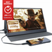 Denver Portable Monitor - Full HD - 15.6" - Draagbare Monitor - Lederen Hoes - HDMI - USB-C - PMO15604