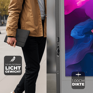 Denver Portable Monitor - Full HD - 15.6" - Draagbare Monitor - Lederen Hoes - HDMI - USB-C - PMO15604
