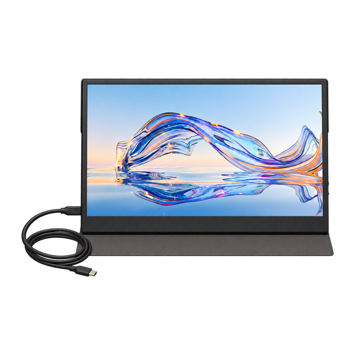 Denver PMO18501 portable monitor van 18,5 inch met kabel, vooraanzicht