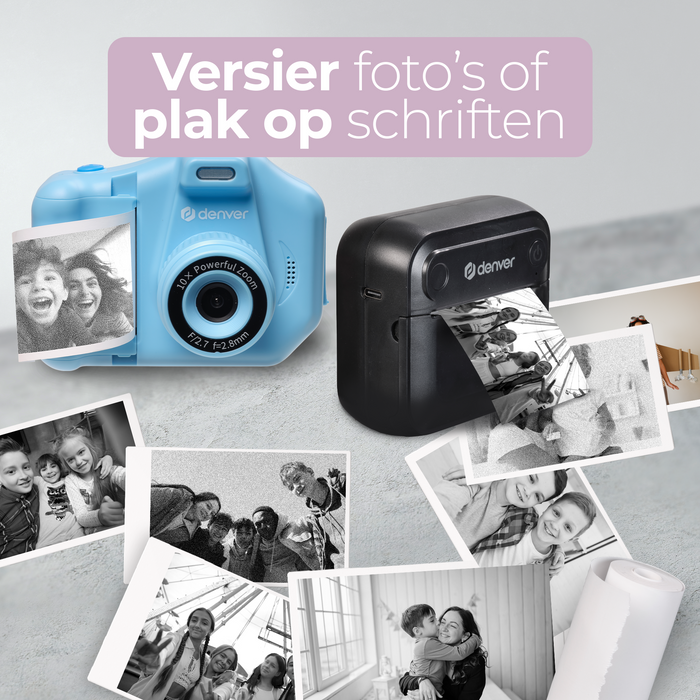 Denver Papierrollen (57 x 30 mm) voor Kindercamera met Printer en Pocket Printer 4 Stuks - PP40 - Wit