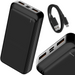 Denver Powerbank 20000 mAh - Met batterij indicator - Snelladen Power Delivery 22.5W - USB A/C - Micro USB - Universele Powerbank - PQC20009