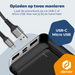 Denver Powerbank 20000 mAh - Met batterij indicator - Snelladen Power Delivery 22.5W - USB A/C - Micro USB - Universele Powerbank - PQC20009