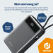 Denver Powerbank 20000 mAh - Met batterij indicator - Snelladen Power Delivery 65W - USB A/C - Universele Powerbank- Laptop oplader – PQCA20650