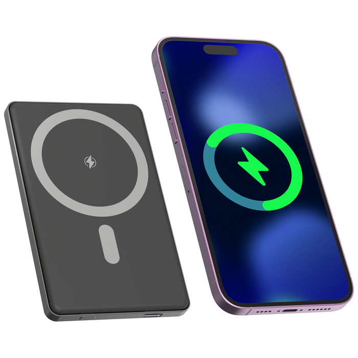 Denver Powerbank - Magsafe - Magnetisch laden - Draadloos - iPhone 12-17 - PQCW5010